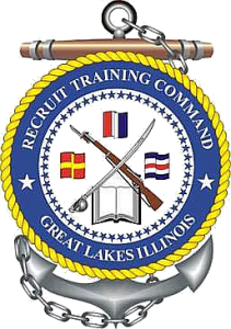 US Navy Recruit Training Command Great Lakes Illinois command logo